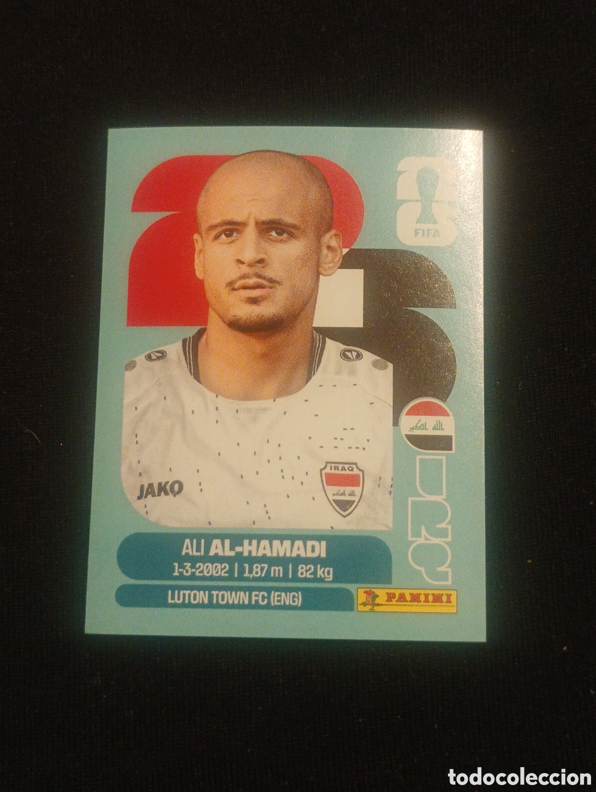 Cromos de f&uacute;tbol: mundial panini 2026 ali al-hamadi