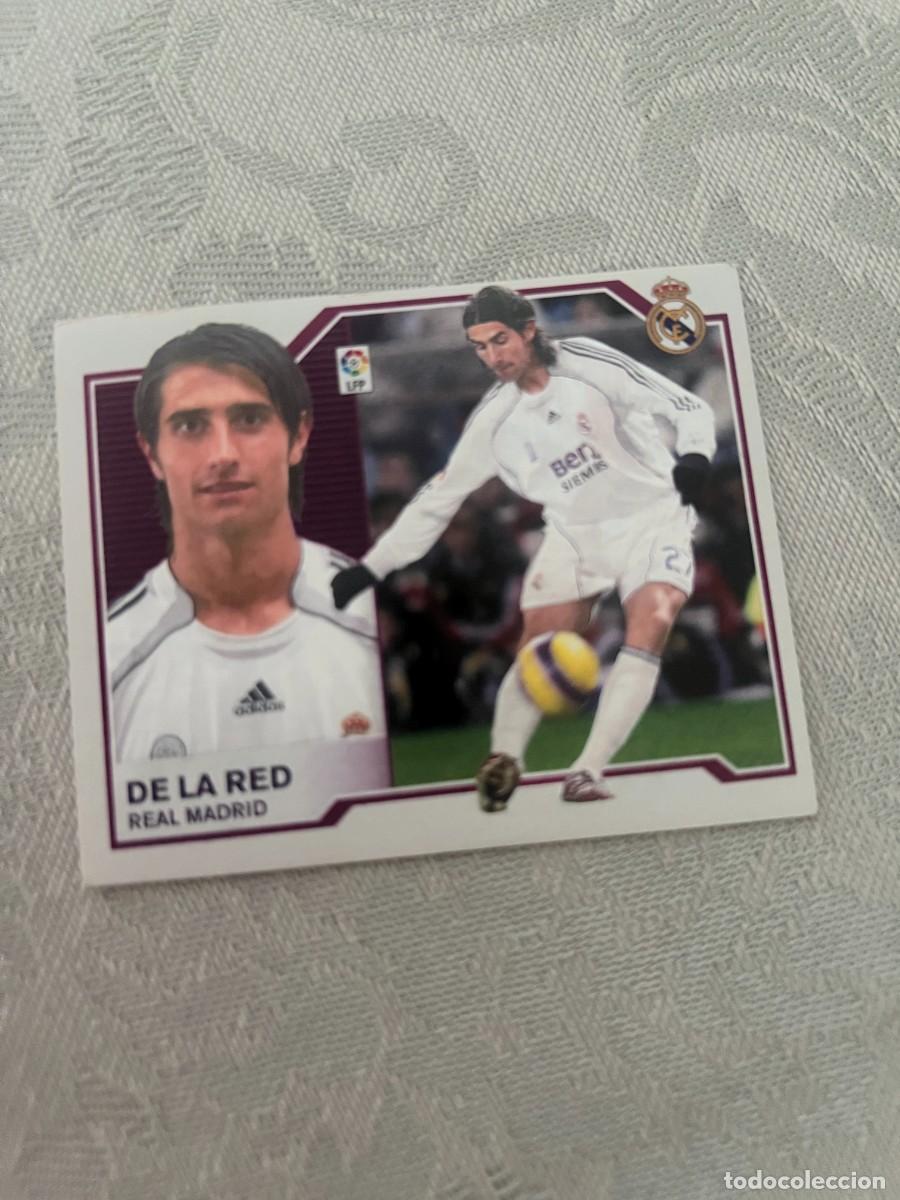 Cromos de f&uacute;tbol: DE LA RED REAL MADRID BAJA SIN PEGAR ESTE 2007 2008