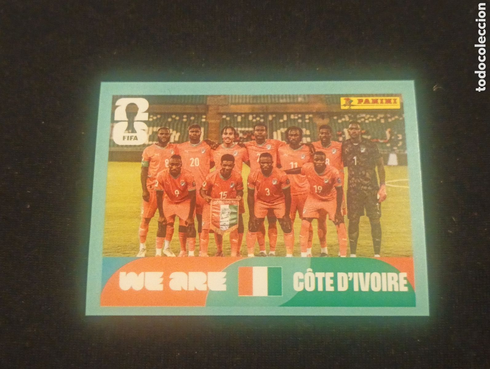 Cromos de f&uacute;tbol: mundial panini 2026 cote d'ivoire