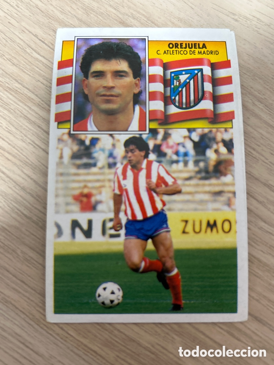 Figurine di Calcio: OREJUELA ATLETICO DE MADRID LIGA ESTE 1990 1991 90 91 NUNCA PEGADO SIN PEGAR