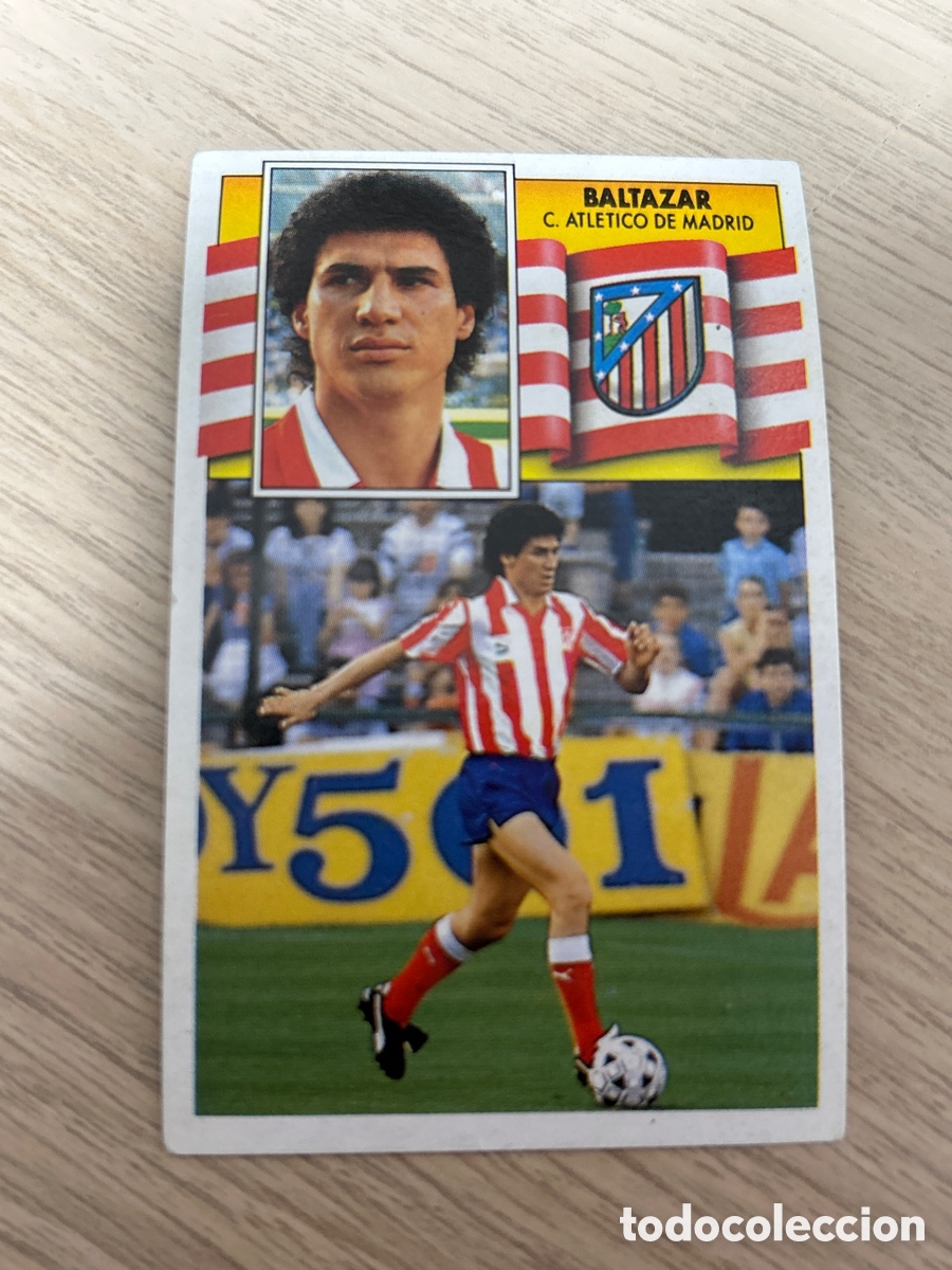 Cromos de f&uacute;tbol: BALTAZAR ATLETICO DE MADRID LIGA ESTE 1990 1991 90 91 NUNCA PEGADO SIN PEGAR