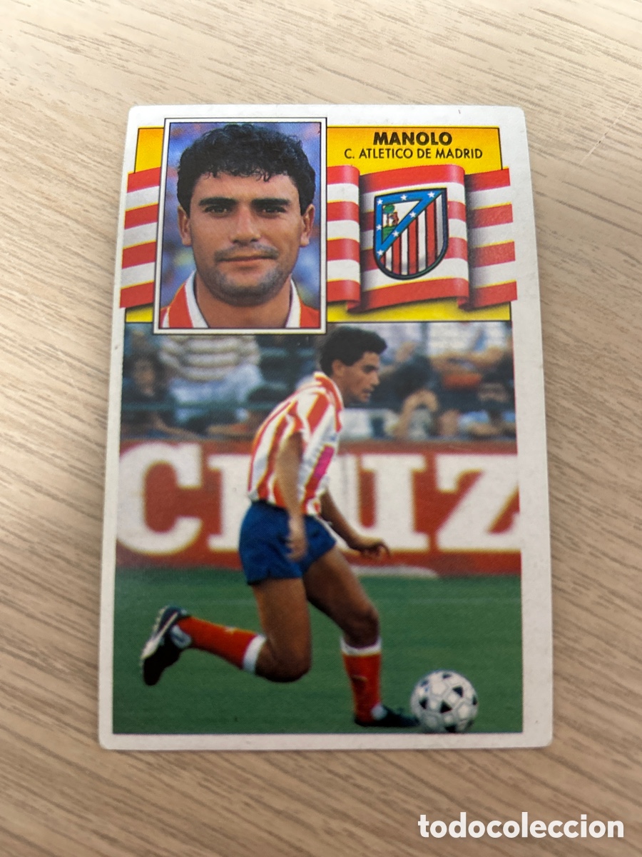 Cromos de f&uacute;tbol: MANOLO ATLETICO DE MADRID LIGA ESTE 1990 1991 90 91 NUNCA PEGADO SIN PEGAR