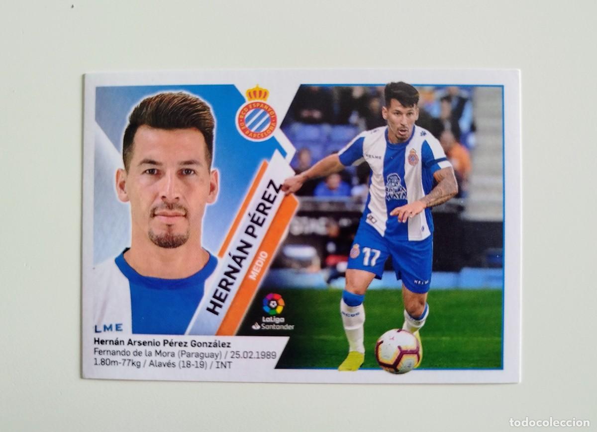 Cromos de f&uacute;tbol: Hern&aacute;n P&eacute;rez 12 SIN PEGAR NUNCA PEGADO RCD Espanyol Liga Ediciones Este 19 20 / 2019 2020