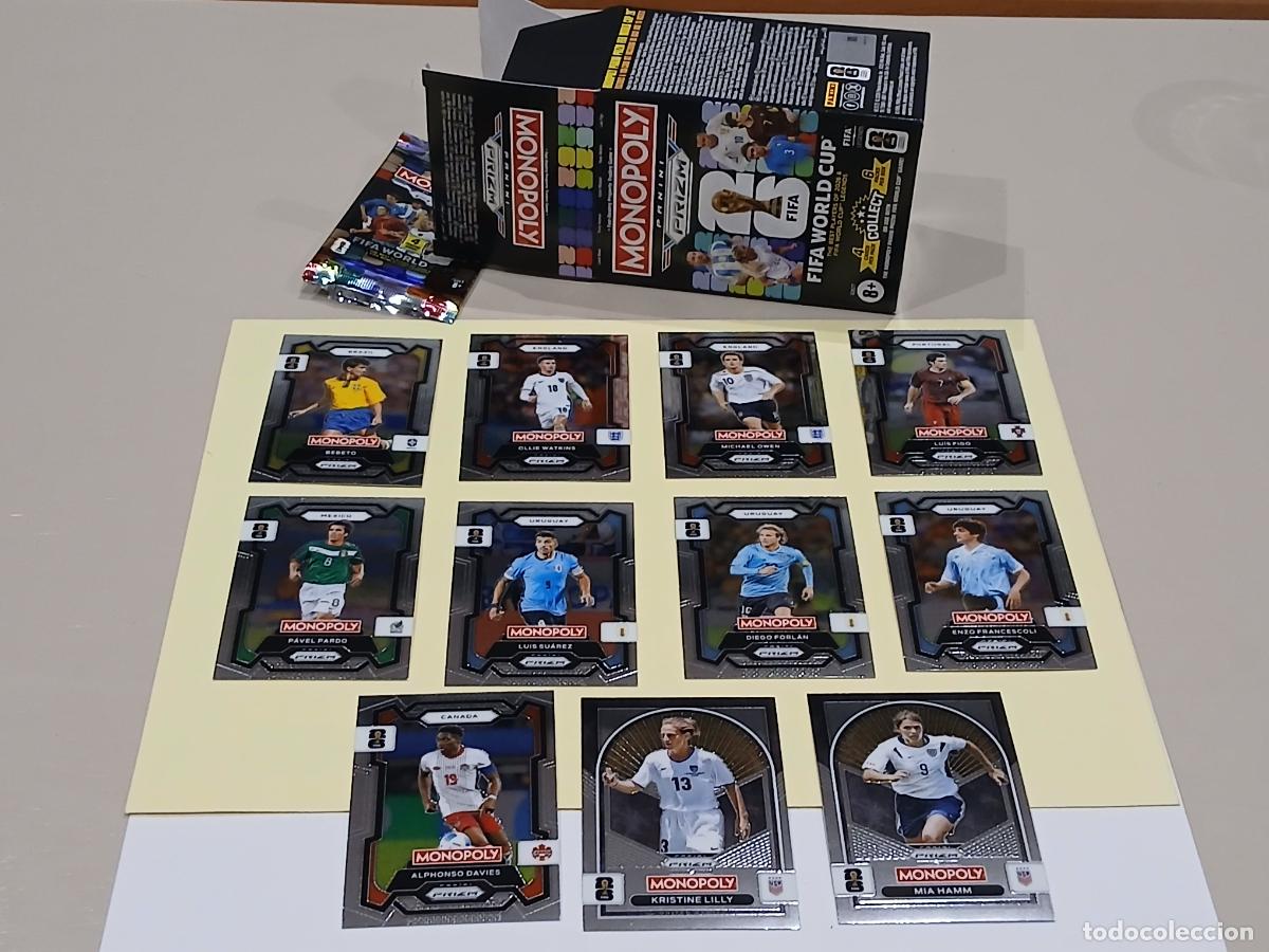 Cromos de f&uacute;tbol: Lote Panini, Prizm Monopoly FIFA World Cup 2026, 11 diferentes