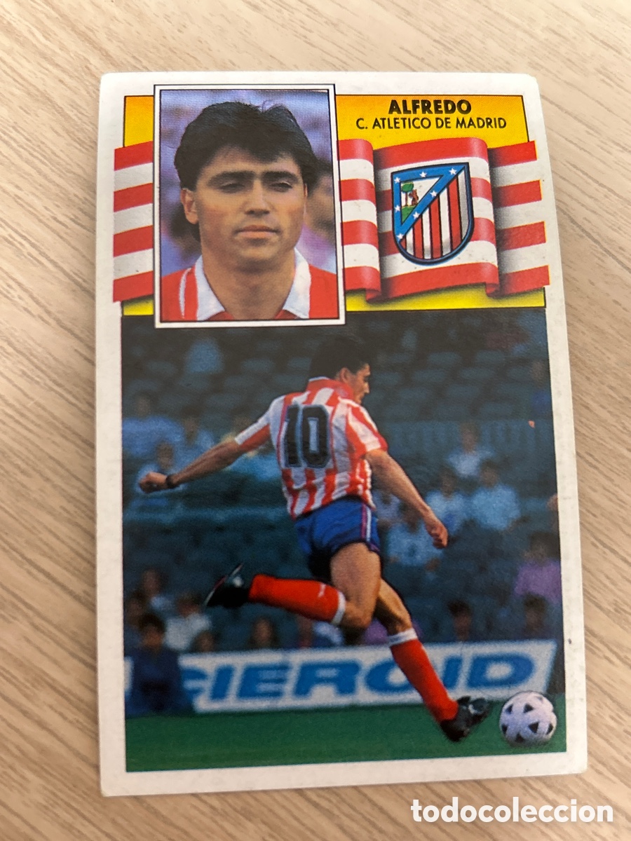 Football Stickers: ALFREDO ATLETICO DE MADRID LIGA ESTE 1990 1991 90 91 NUNCA PEGADO SIN PEGAR