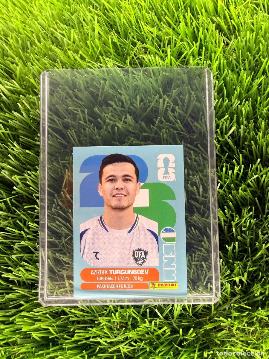 Cromos de f&uacute;tbol: N&ordm; UZB14 Azizbek Turgunboev Uzbekist&aacute;n Mundial 2026 Stickers