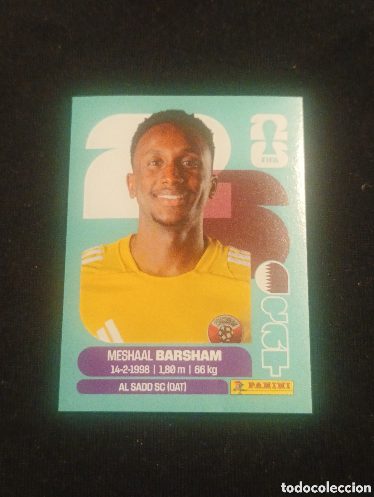 Cromos de f&uacute;tbol: mundial panini 2026 meshaal barsham