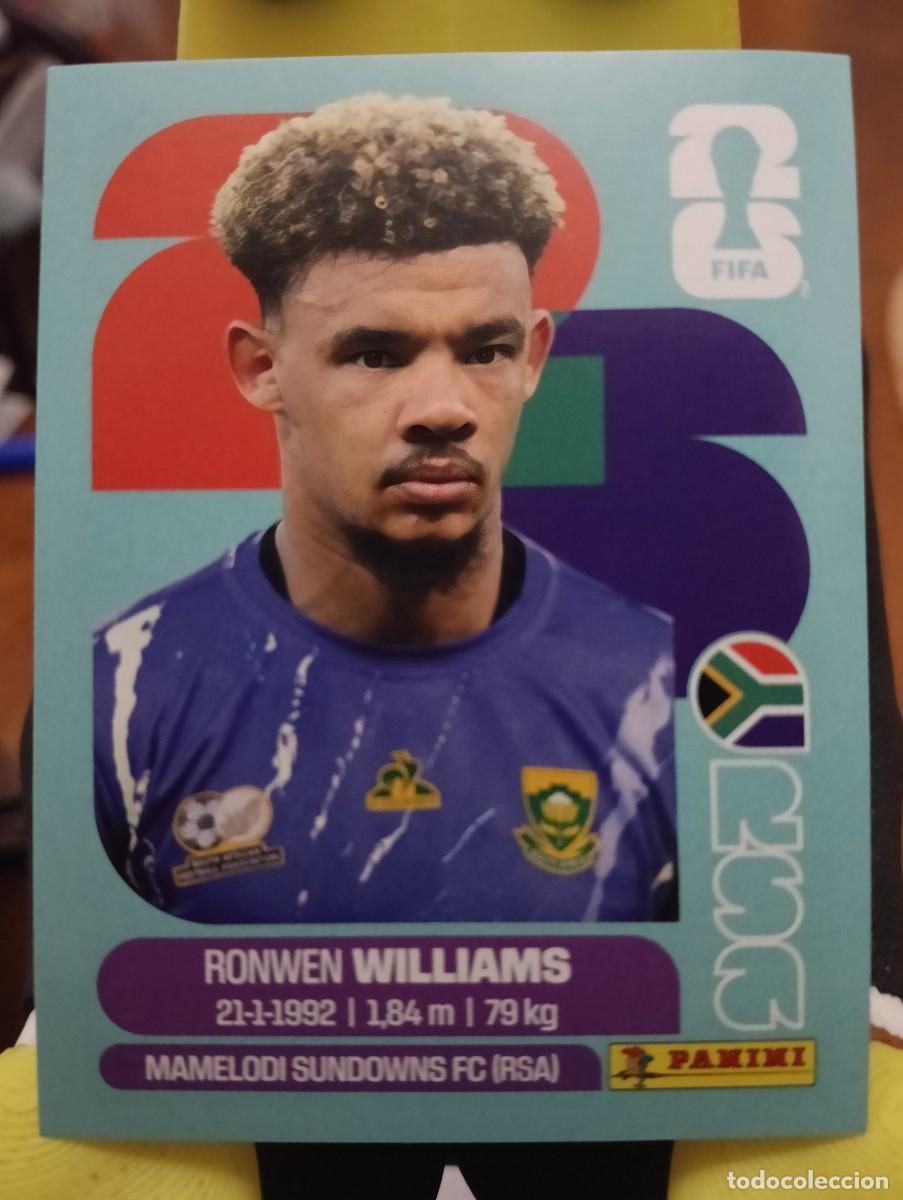 Cromos de f&uacute;tbol: Mundial 2026 - Ronwen Williams - N&deg; 2 - Sud&aacute;frica