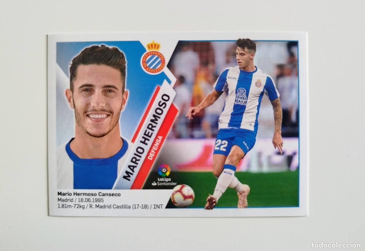 Cromos de f&uacute;tbol: Mario Hermoso 5A SIN PEGAR NUNCA PEGADO RCD Espanyol Liga Ediciones Este 19 20 / 2019 2020