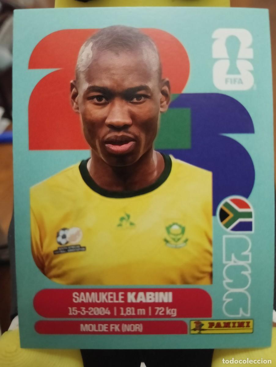 Football Stickers: Mundial 2026 - Samukele Kabini - N&deg; 5 - Sud&aacute;frica