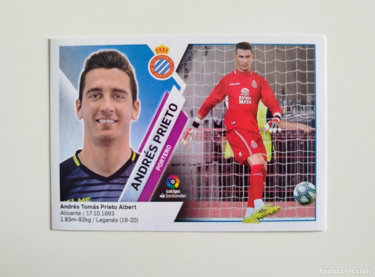 Cromos de f&uacute;tbol: Andr&eacute;s Prieto 2 SIN PEGAR NUNCA PEGADO RCD Espanyol Liga Ediciones Este 19 20 / 2019 2020