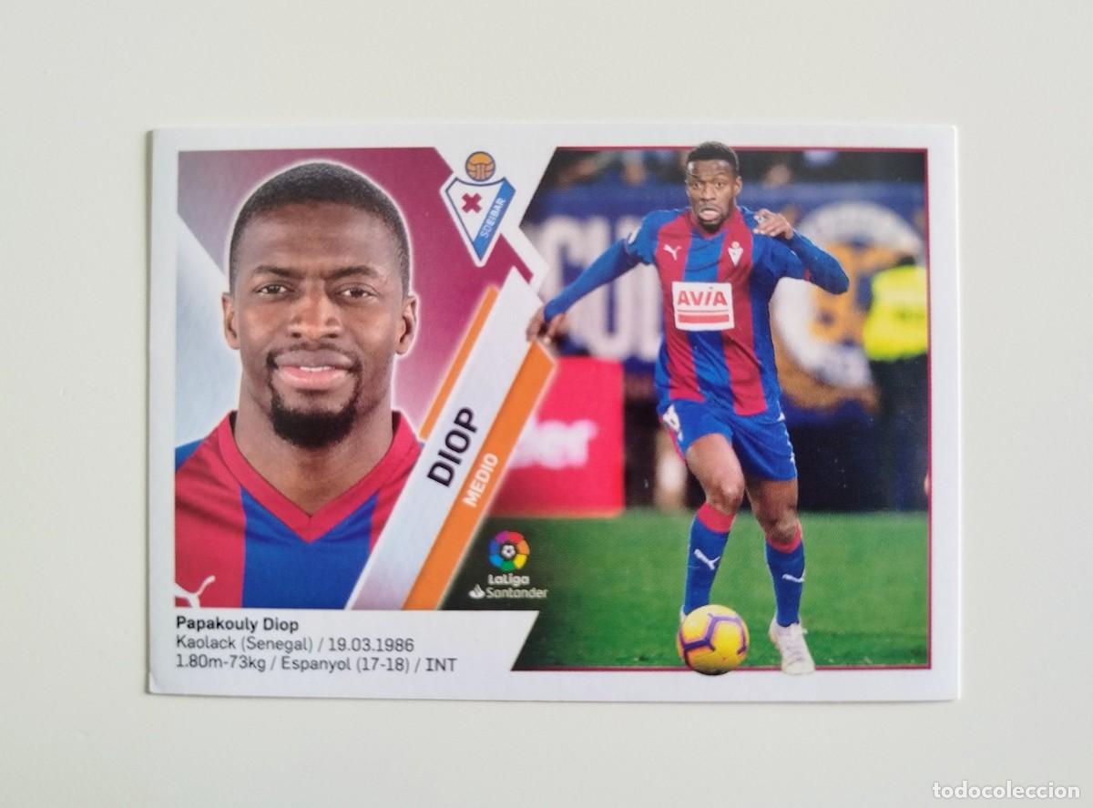 Cromos de f&uacute;tbol: Diop 12A SIN PEGAR NUNCA PEGADO SD Eibar Liga Ediciones Este 19 20 / 2019 2020