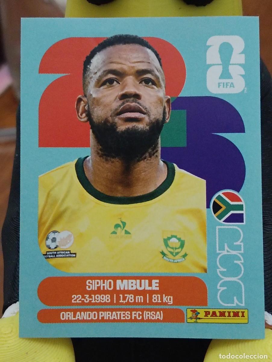 Cromos de f&uacute;tbol: Mundial 2026 - Sipho Mbule - N&deg; 16 - Sud&aacute;frica