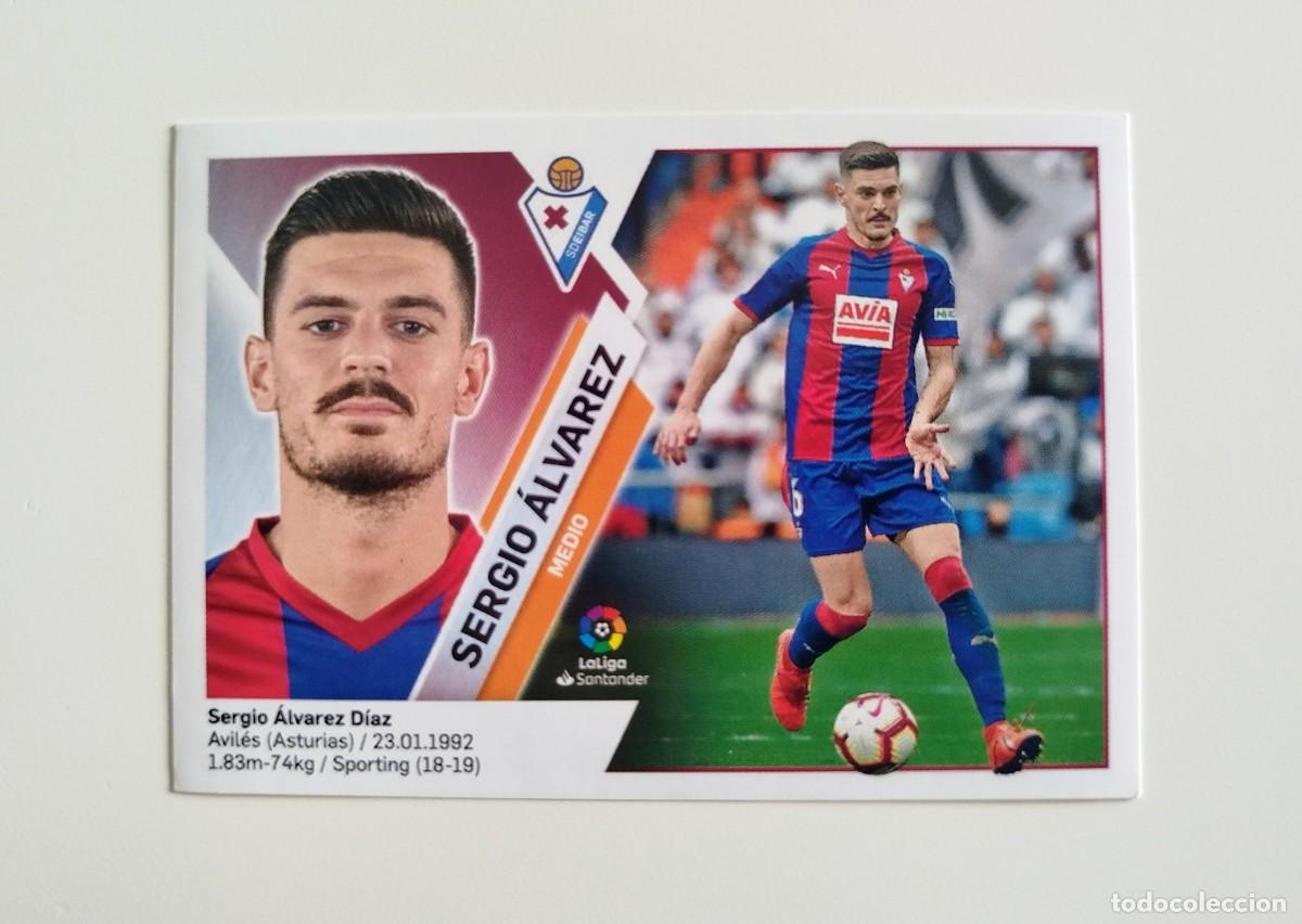 Cromos de f&uacute;tbol: Sergio &Aacute;lvarez 10 SIN PEGAR NUNCA PEGADO SD Eibar Liga Ediciones Este 19 20 / 2019 2020