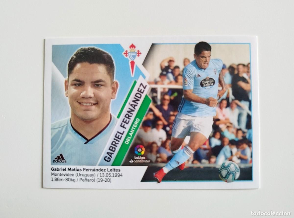 Cromos de f&uacute;tbol: Gabriel Fern&aacute;ndez 15 SIN PEGAR NUNCA PEGADO RC Celta Vigo Liga Ediciones Este 19 20 / 2019 2020