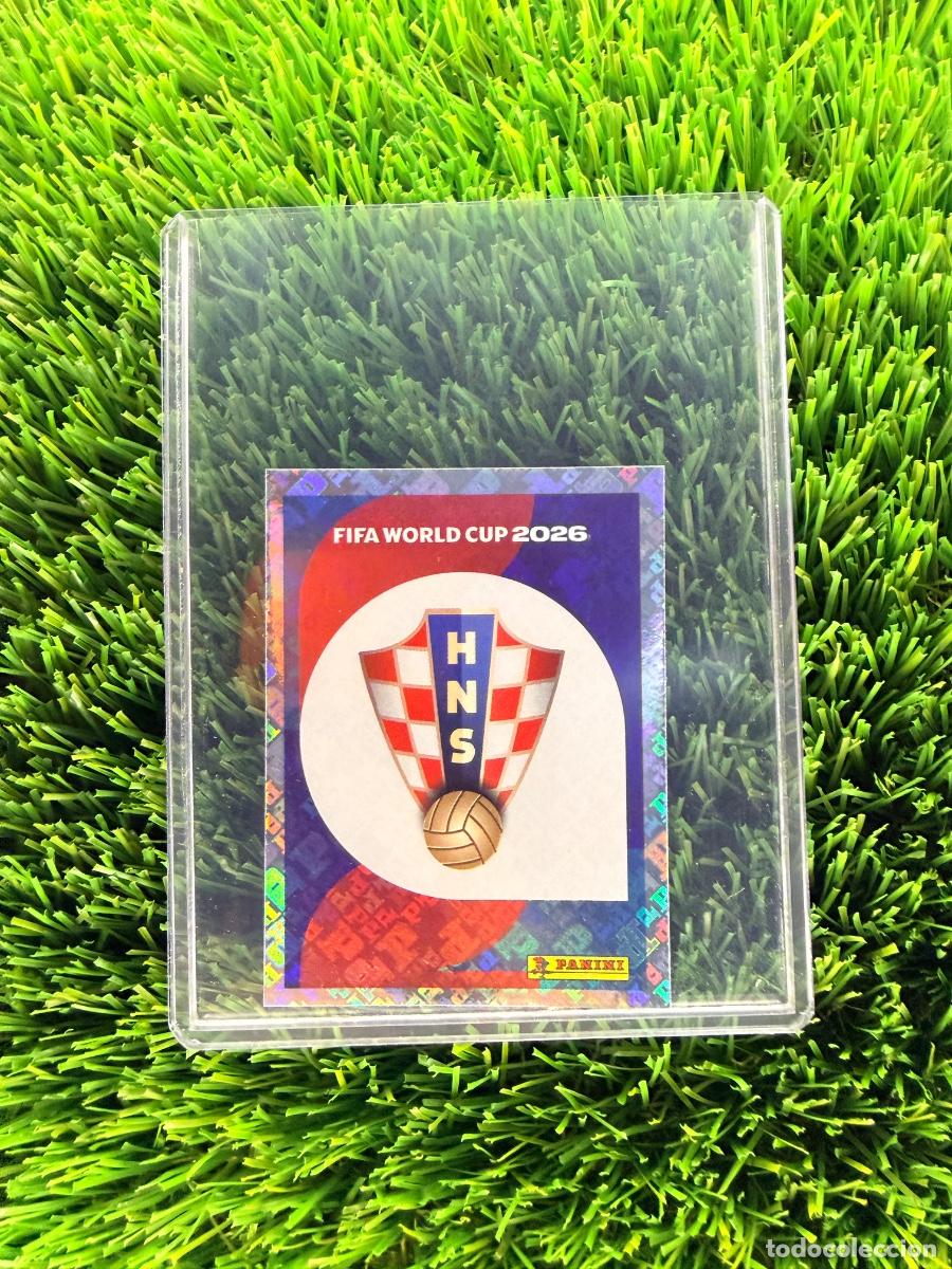 Cromos de f&uacute;tbol: N&ordm; CRO1 Escudo Croacia Mundial 2026 Stickers