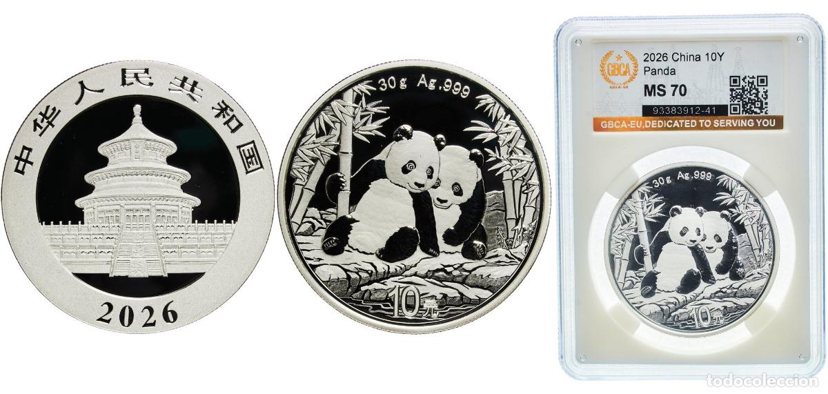 Cromos de f&uacute;tbol: 10 Yuan (Panda) 2026