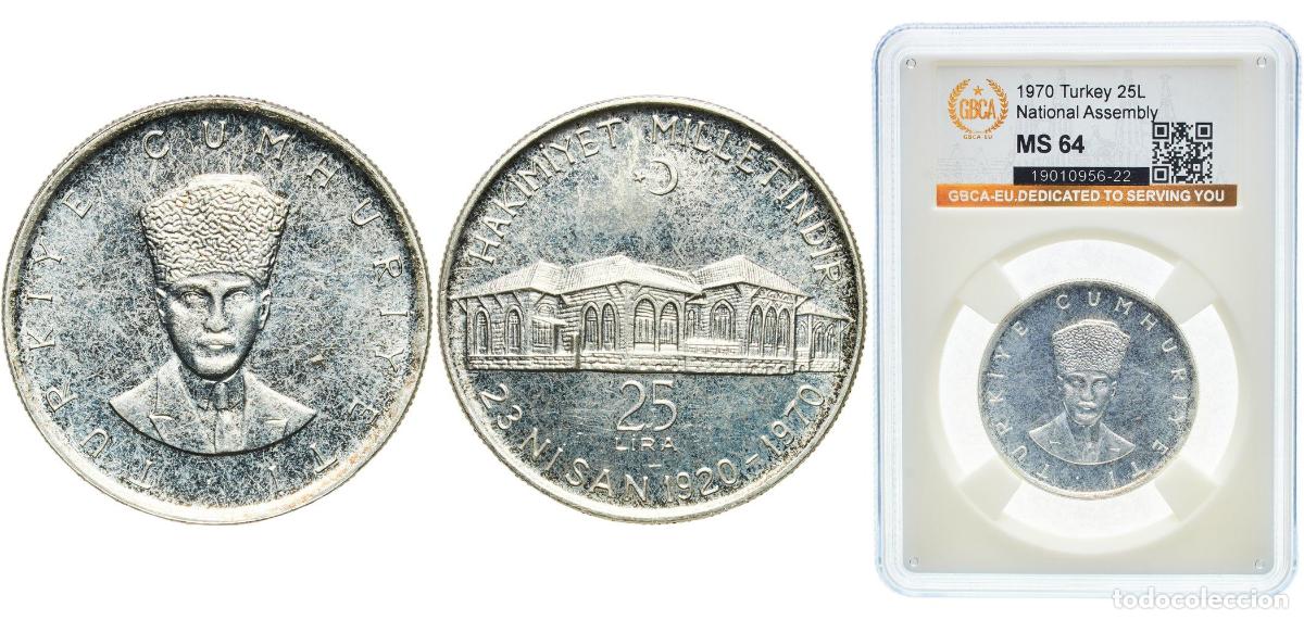 Cromos de f&uacute;tbol: 25 Lira (National Assembly) 1970