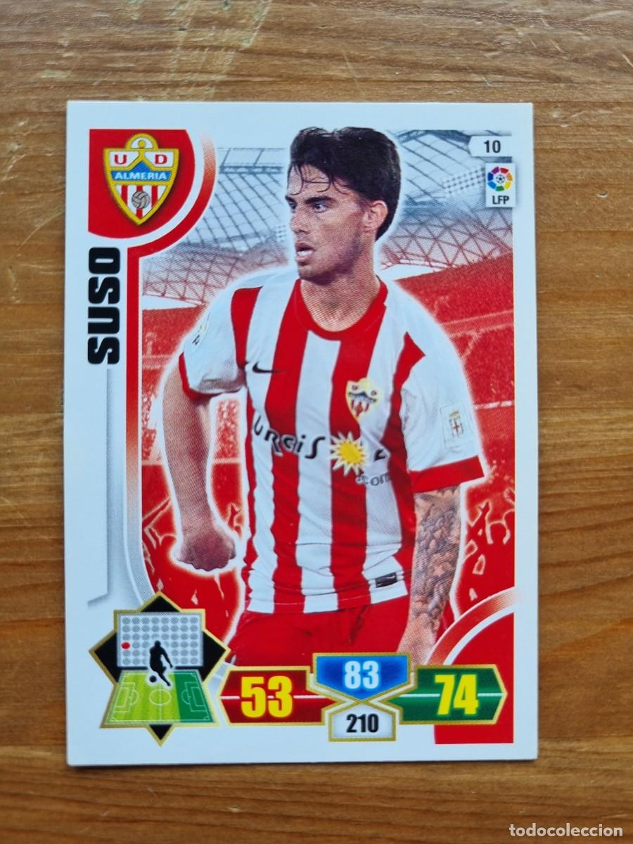 Cromos de f&uacute;tbol: 10 SUSO (UD Almer&iacute;a). Liga 2013 2014 13 14 Adrenalyn XL