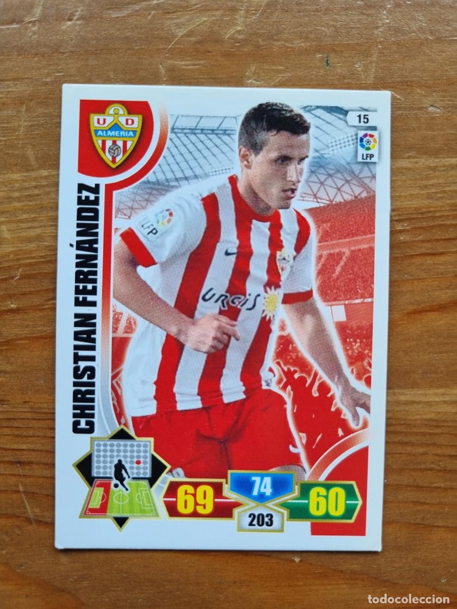 Cromos de f&uacute;tbol: 15 CHRISTIAN FERN&Aacute;NDEZ (UD Almer&iacute;a). Liga 2013 2014 13 14 Adrenalyn XL