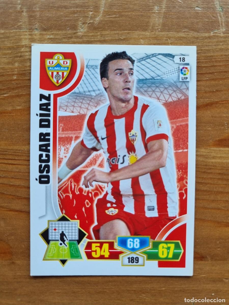 Cromos de f&uacute;tbol: 18 &Oacute;SCAR D&Iacute;AZ (UD Almer&iacute;a). Liga 2013 2014 13 14 Adrenalyn XL