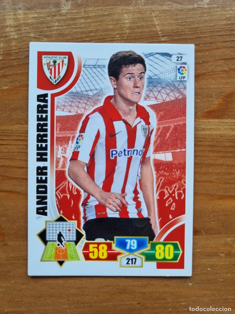 Cromos de f&uacute;tbol: 27 ANDER HERRERA (Athletic Club de Bilbao). Liga 2013 2014 13 14 Adrenalyn XL