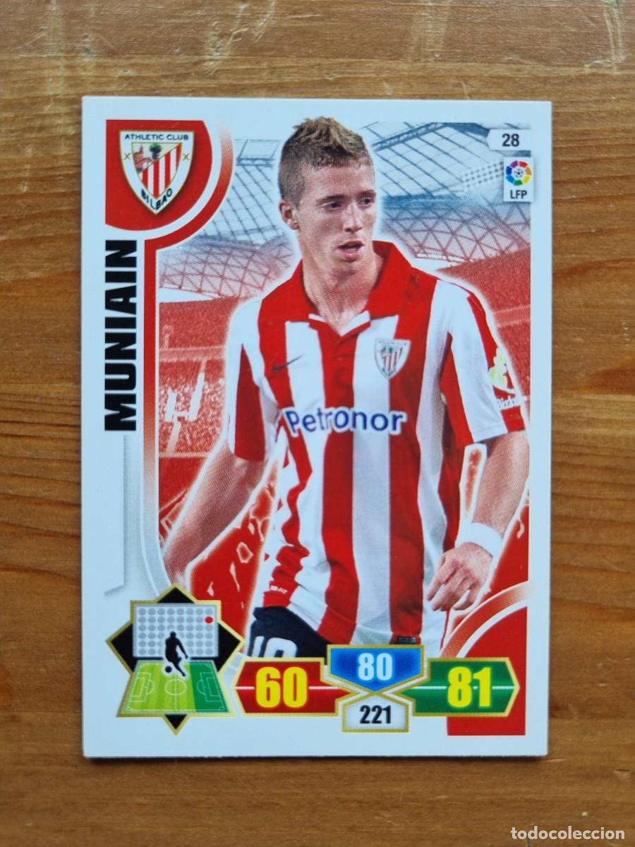 Cromos de f&uacute;tbol: 28 MUNIAIN (Athletic Club de Bilbao). Liga 2013 2014 13 14 Adrenalyn XL