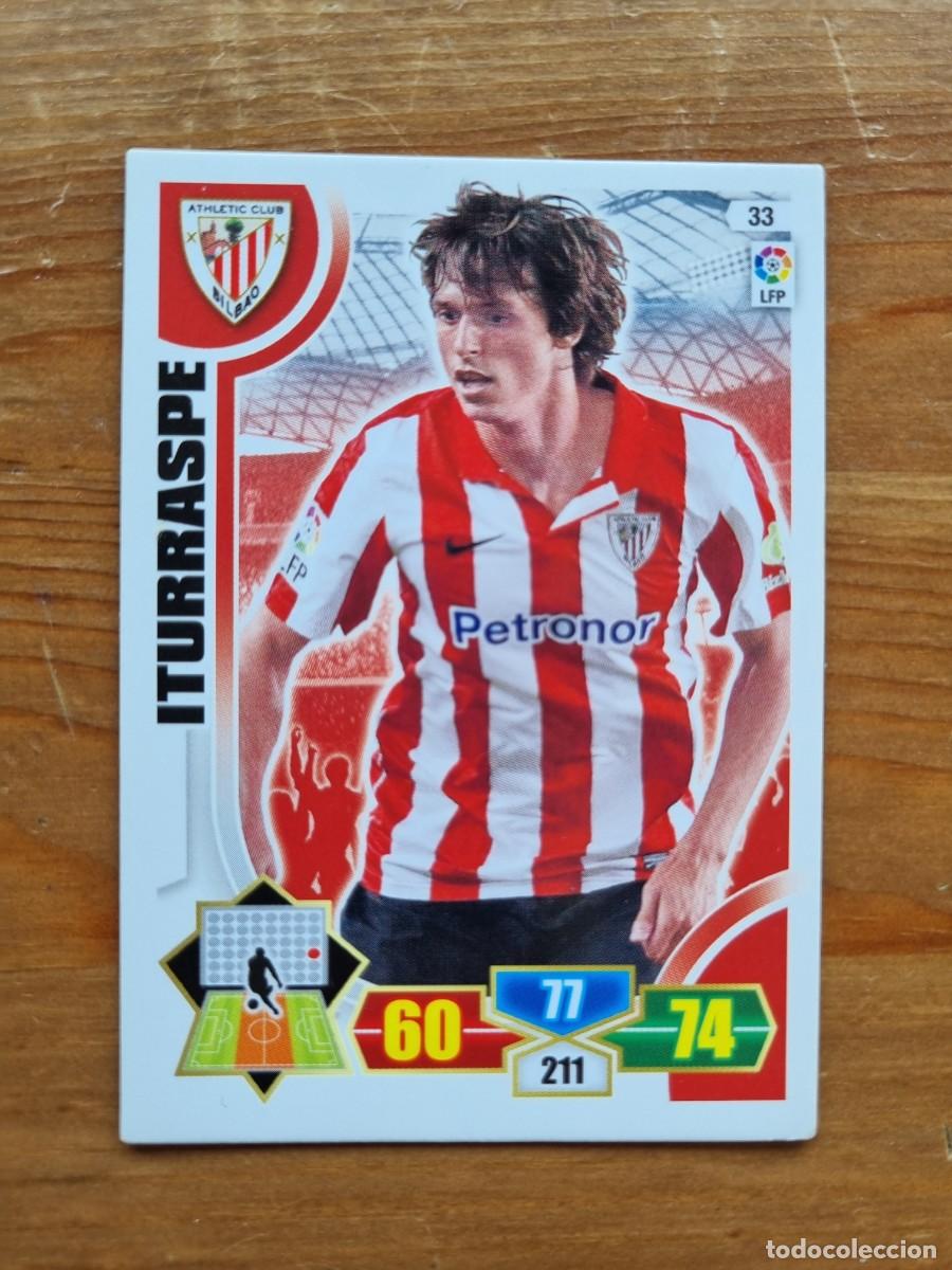 Cromos de f&uacute;tbol: 33 ITURRASPE (Athletic Club de Bilbao). Liga 2013 2014 13 14 Adrenalyn XL