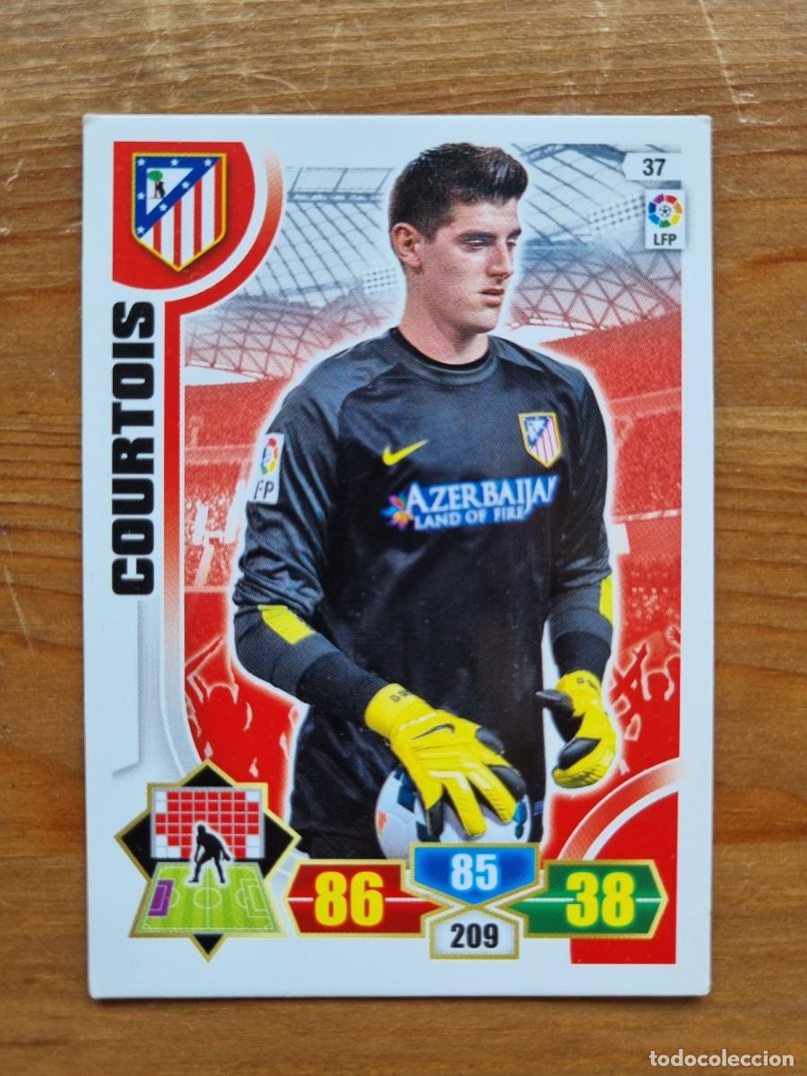 Cromos de f&uacute;tbol: 37 COURTOIS (Atl&eacute;tico de Madrid). Liga 2013 2014 13 14 Adrenalyn XL