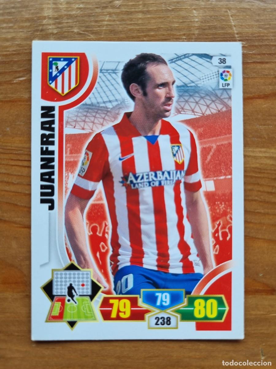 Cromos de f&uacute;tbol: 38 JUANFRAN (Atl&eacute;tico de Madrid). Liga 2013 2014 13 14 Adrenalyn XL
