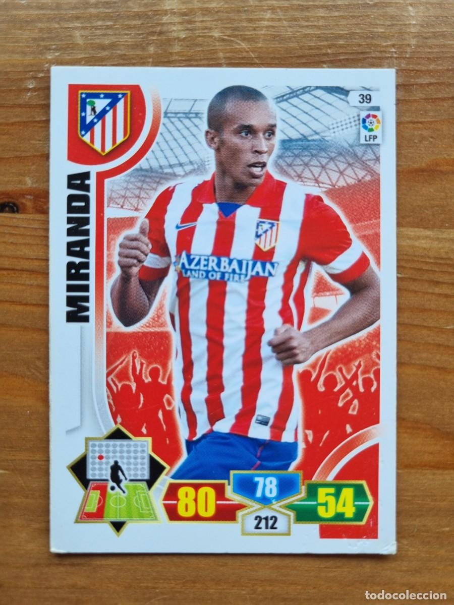 Cromos de f&uacute;tbol: 39 MIRANDA (Atl&eacute;tico de Madrid). Liga 2013 2014 13 14 Adrenalyn XL