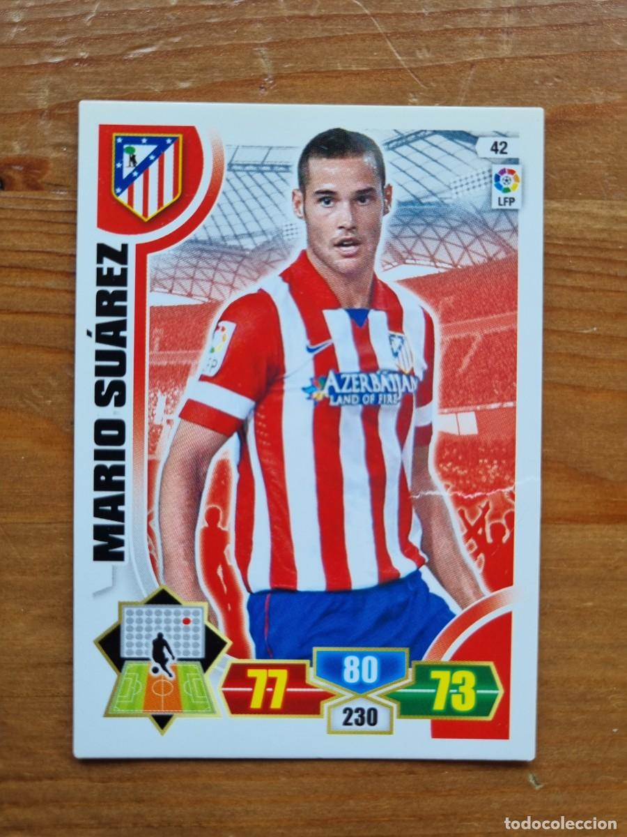 Cromos de f&uacute;tbol: 42 MARIO SU&Aacute;REZ (Atl&eacute;tico de Madrid). Liga 2013 2014 13 14 Adrenalyn XL