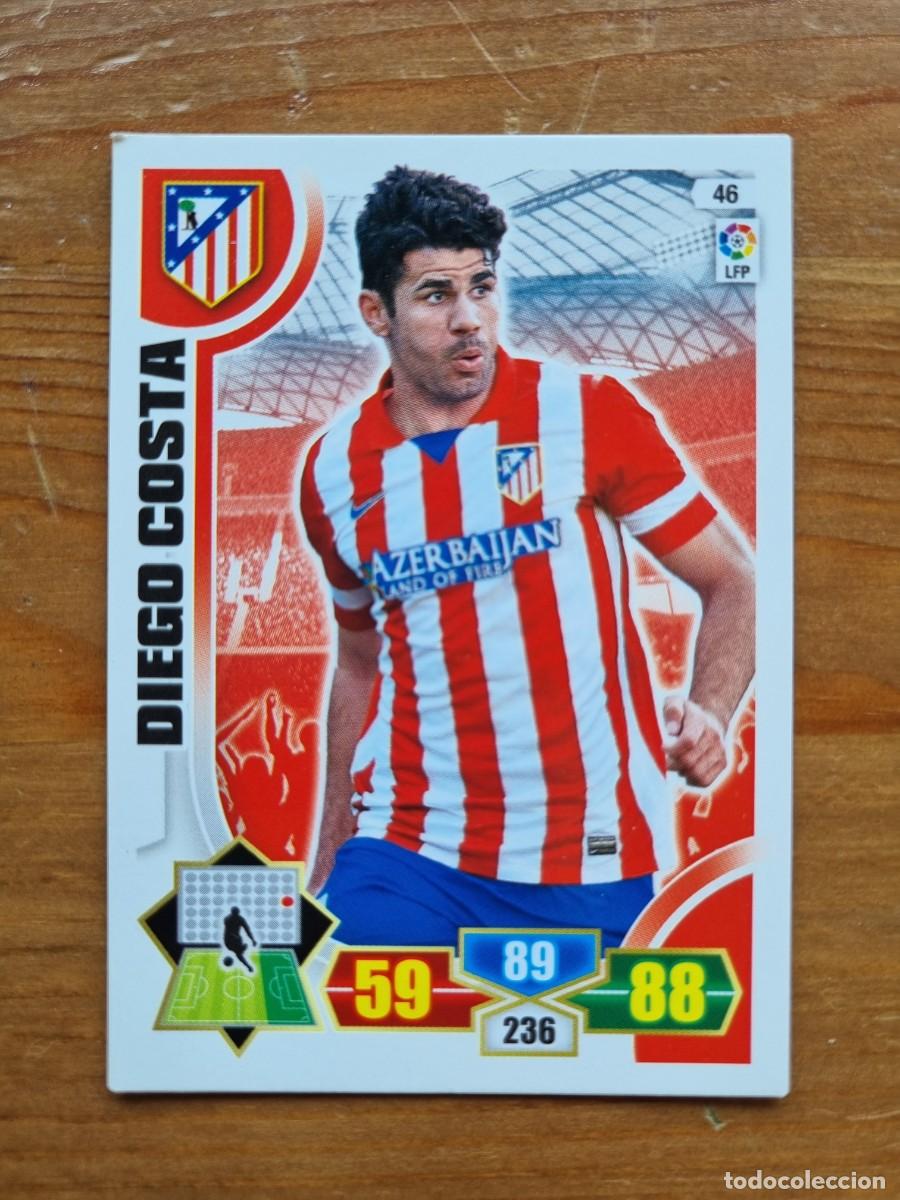 Cromos de f&uacute;tbol: 46 DIEGO COSTA (Atl&eacute;tico de Madrid). Liga 2013 2014 13 14 Adrenalyn XL