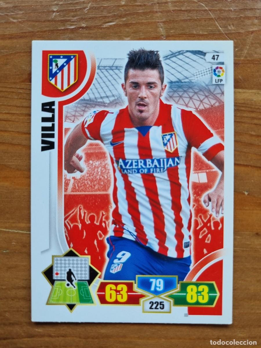 Cromos de f&uacute;tbol: 47 VILLA (Atl&eacute;tico de Madrid). Liga 2013 2014 13 14 Adrenalyn XL