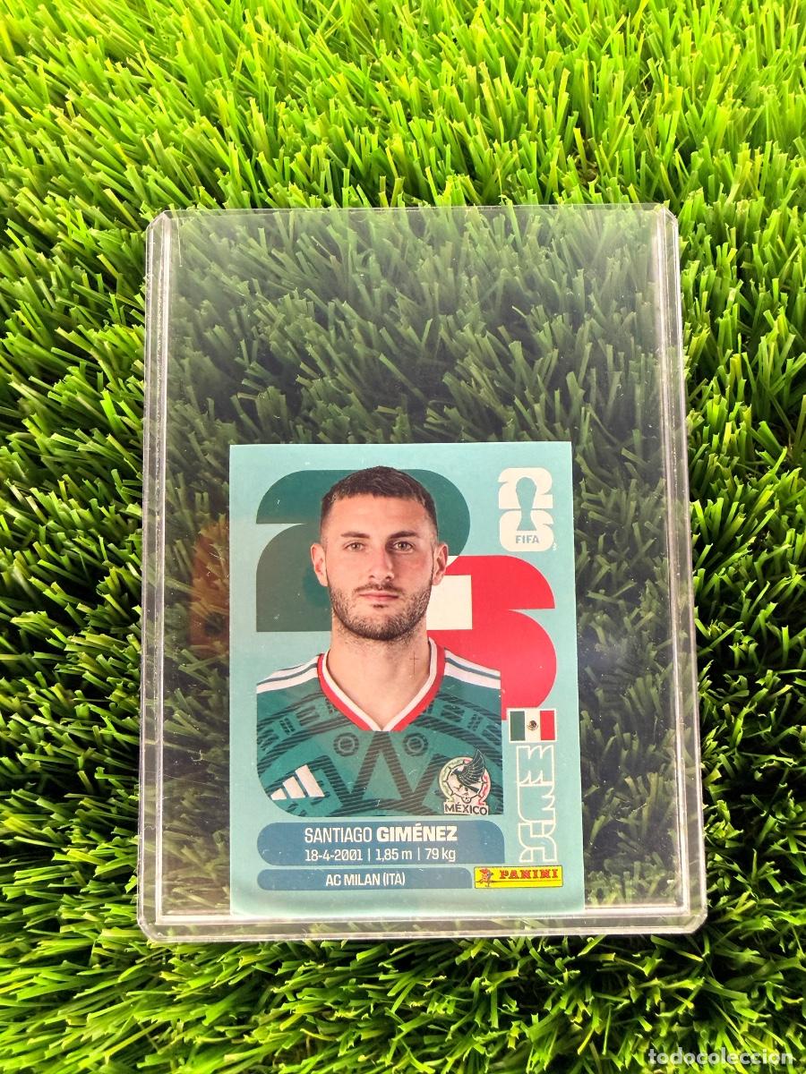 Cromos de f&uacute;tbol: N&ordm; MEX16 Santiago Gim&eacute;nez M&eacute;xico Mundial 2026 Stickers