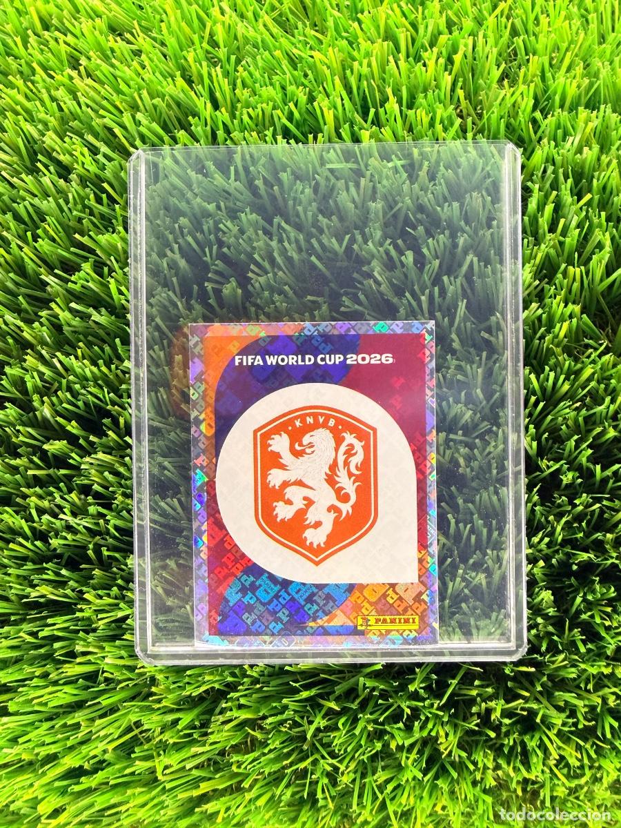 Cromos de f&uacute;tbol: N&ordm; NED1 Escudo Pa&iacute;ses Bajos Mundial 2026 Stickers