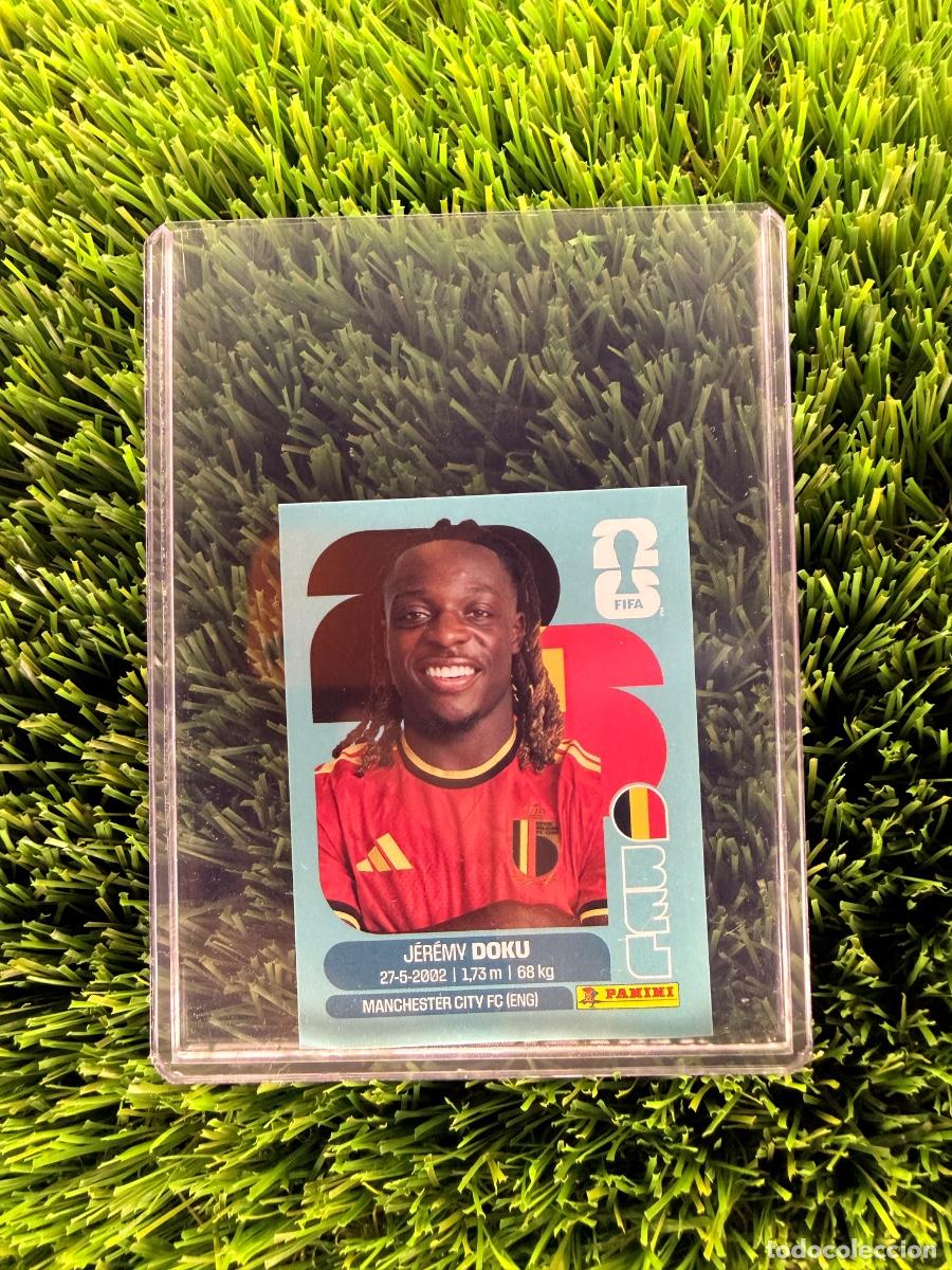 Cromos de f&uacute;tbol: N&ordm; BEL16 J&eacute;r&eacute;my Doku B&eacute;lgica Mundial 2026 Stickers
