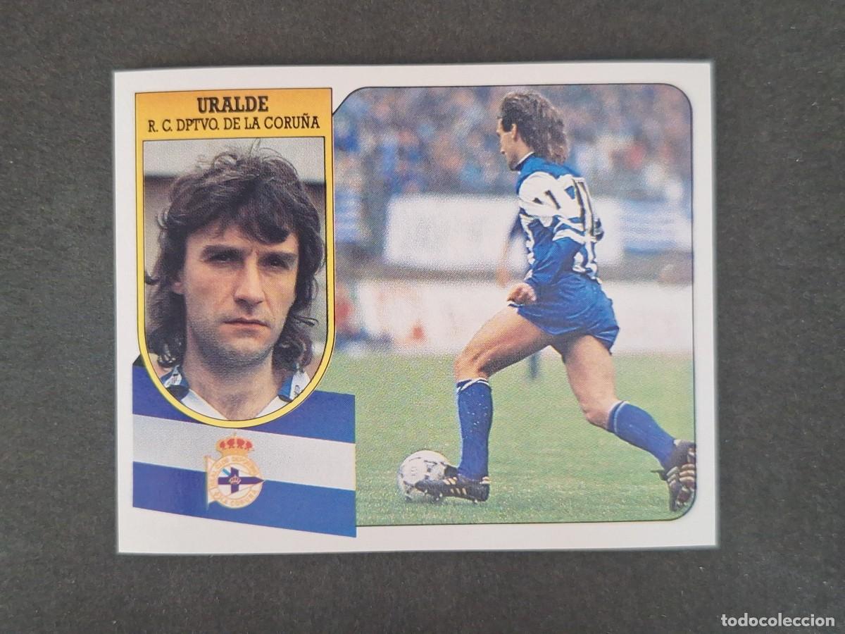 Cromos de f&uacute;tbol: L3 URALDE DEPORTIVO DE LA CORU&Ntilde;A LIGA ESTE 1991 1992 91 92 CARTON SIN PEGAR NUNCA PEGADO