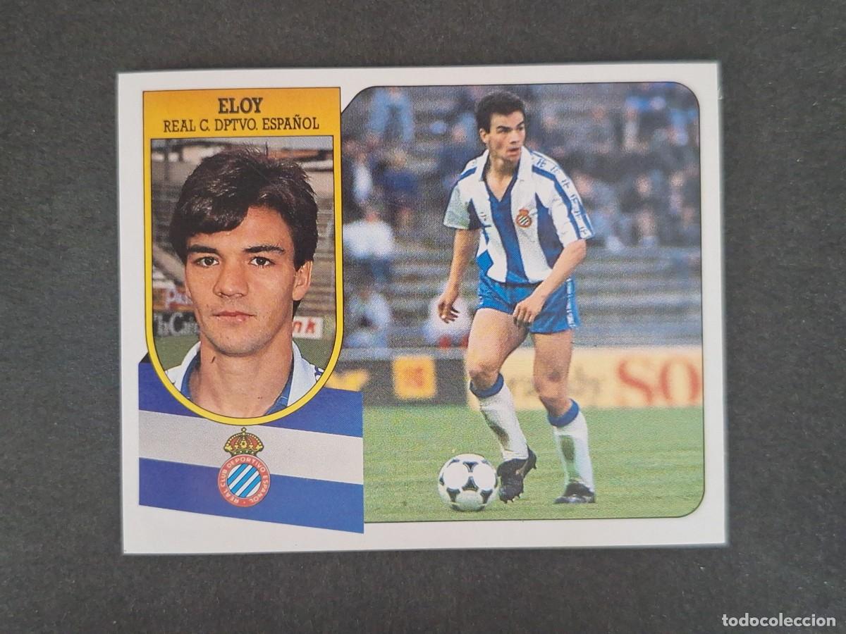 Cromos de f&uacute;tbol: L3 ELOY R.C.D. ESPA&Ntilde;OL LIGA ESTE 1991 1992 91 92 CARTON SIN PEGAR NUNCA PEGADO