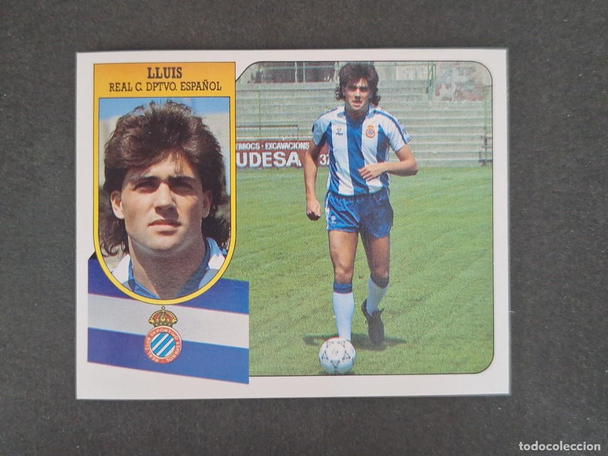 Cromos de f&uacute;tbol: L3 LLUIS R. C. D. ESPA&Ntilde;OL LIGA ESTE 1991 1992 91 92 CARTON SIN PEGAR NUNCA PEGADO