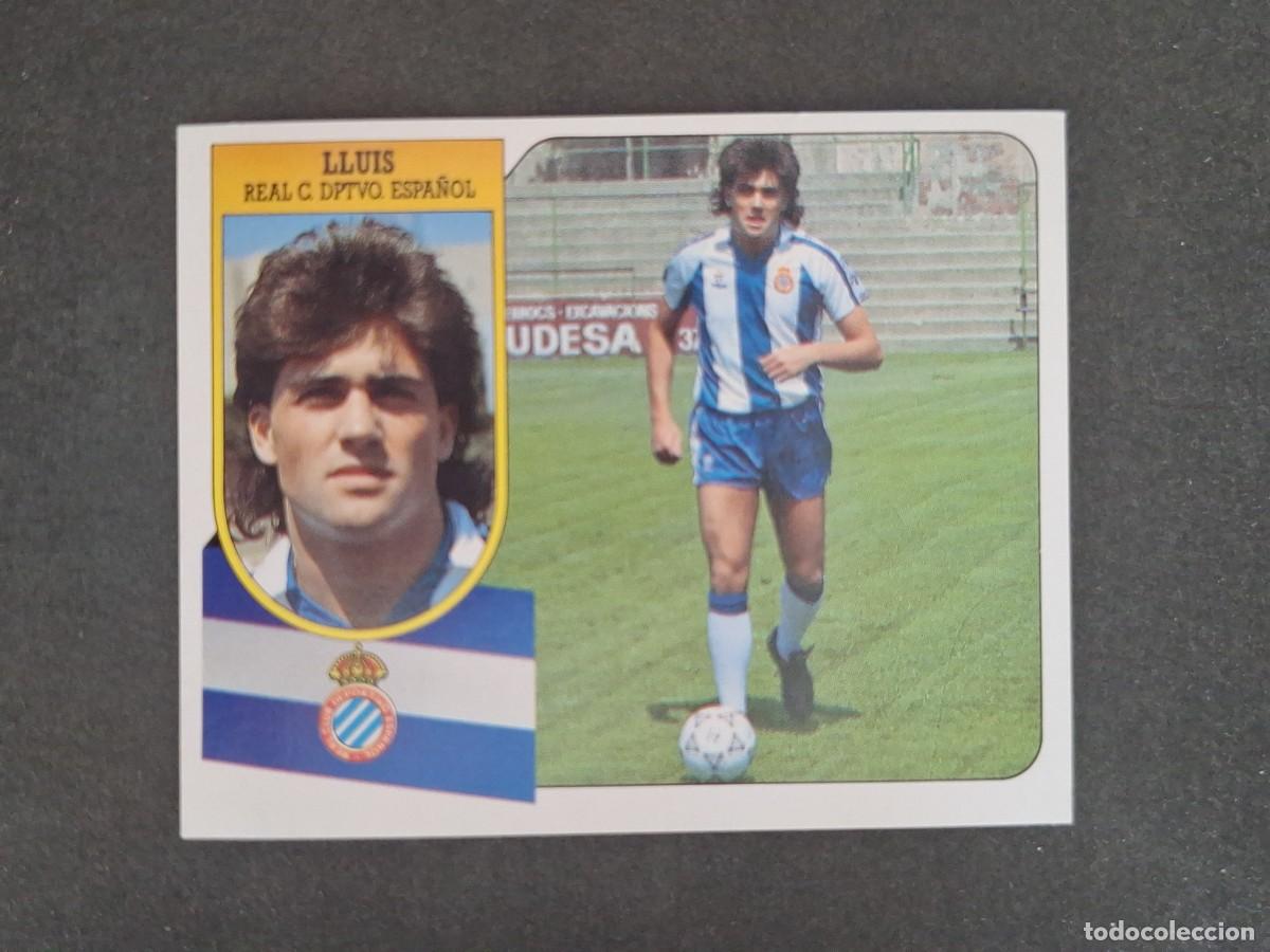 Cromos de f&uacute;tbol: L3 LLUIS R. C. D. ESPA&Ntilde;OL LIGA ESTE 1991 1992 91 92 CARTON SIN PEGAR NUNCA PEGADO