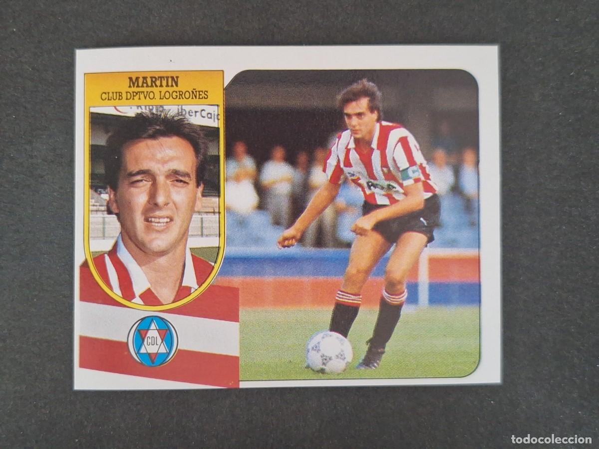 Cromos de f&uacute;tbol: L3 MARTIN C. D. LOGRO&Ntilde;ES LIGA ESTE 1991 1992 91 92 CARTON SIN PEGAR NUNCA PEGADO