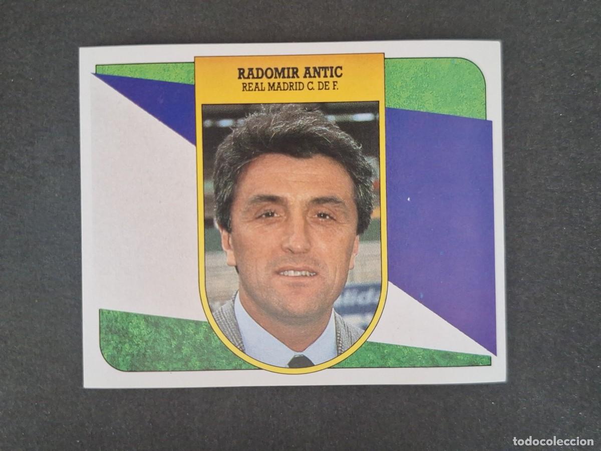 Cromos de f&uacute;tbol: L3 RADOMIR ANTIC ENTRENADOR REAL MADRID LIGA ESTE 1991 1992 91 92 CARTON SIN PEGAR NUNCA PEGADO