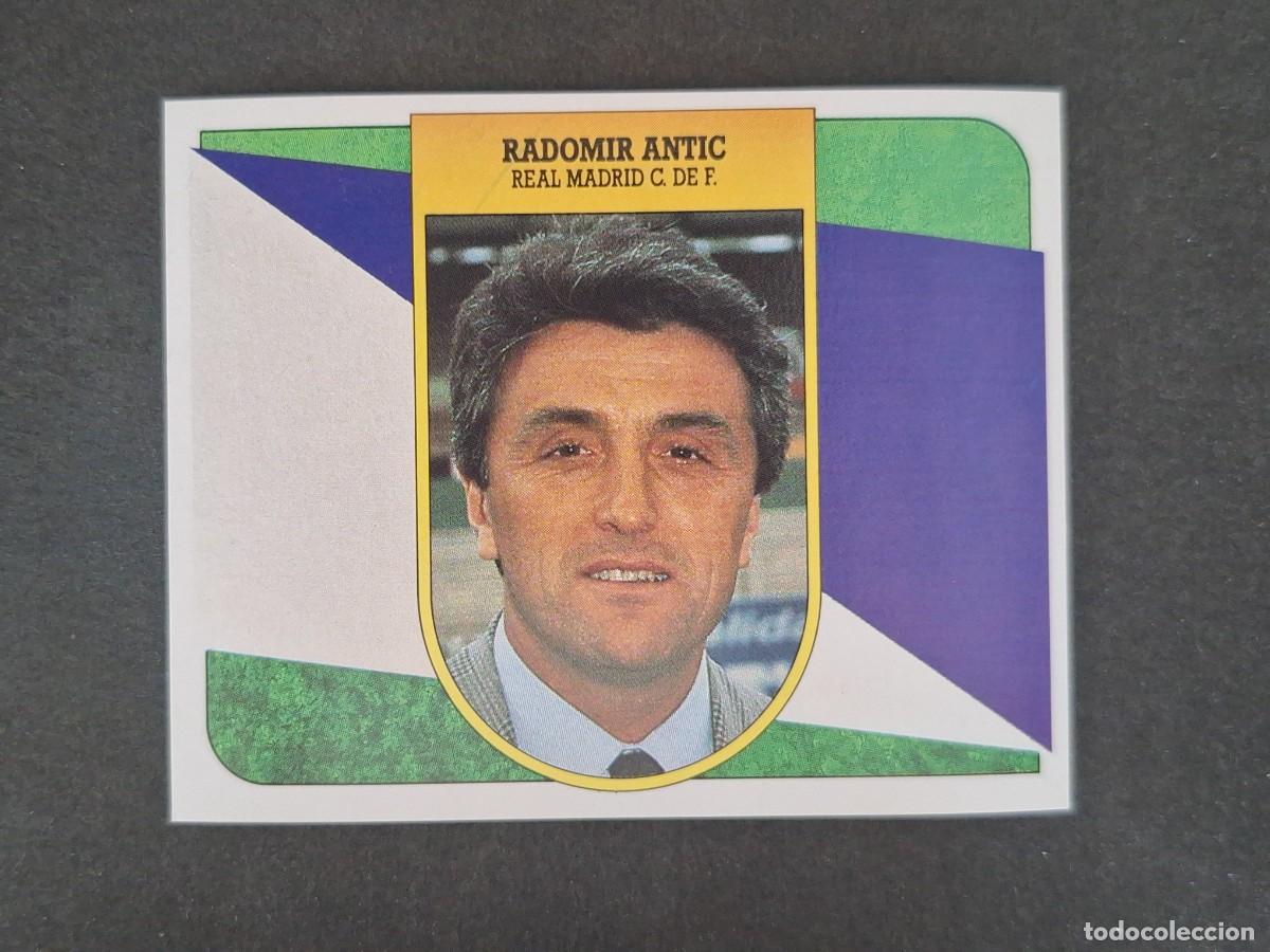 Cromos de f&uacute;tbol: L3 RADOMIR ANTIC ENTRENADOR REAL MADRID LIGA ESTE 1991 1992 91 92 CARTON SIN PEGAR NUNCA PEGADO