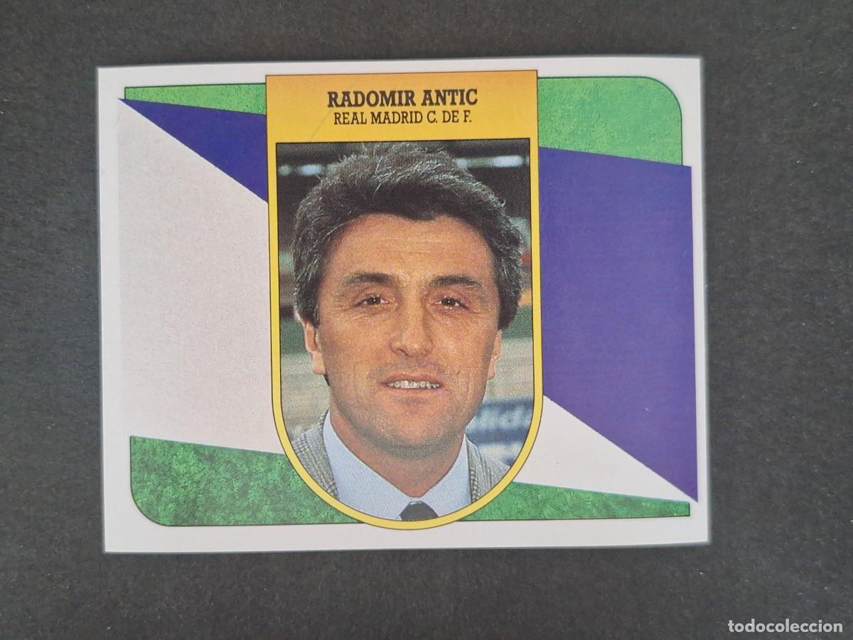 Cromos de f&uacute;tbol: L3 RADOMIR ANTIC ENTRENADOR REAL MADRID LIGA ESTE 1991 1992 91 92 CARTON SIN PEGAR NUNCA PEGADO
