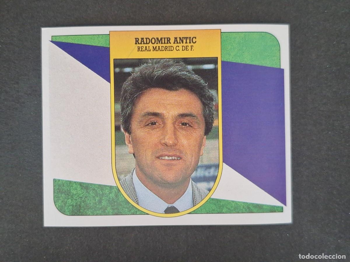 Cromos de f&uacute;tbol: L3 RADOMIR ANTIC ENTRENADOR REAL MADRID LIGA ESTE 1991 1992 91 92 CARTON SIN PEGAR NUNCA PEGADO