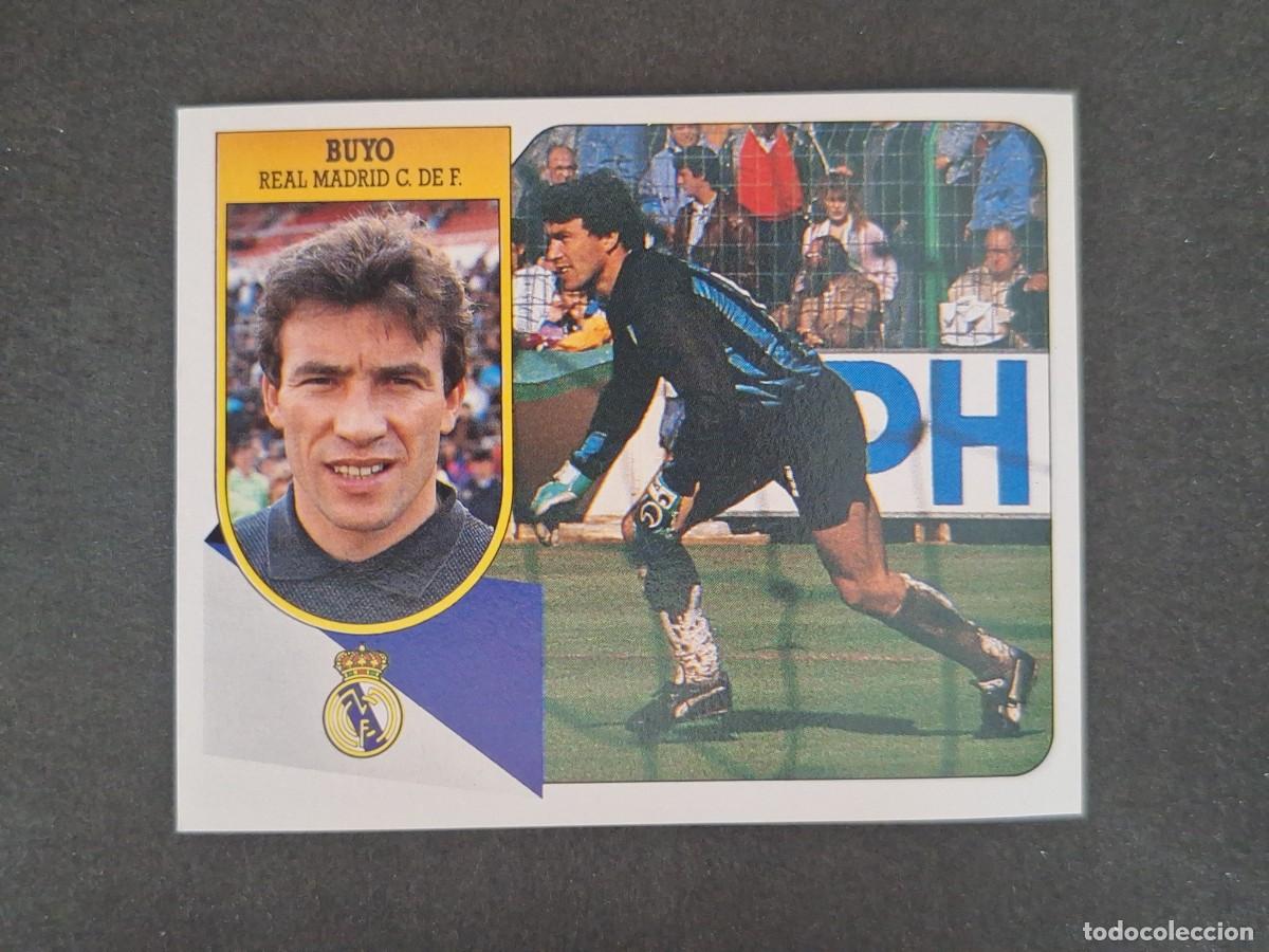Cromos de f&uacute;tbol: L3 BUYO REAL MADRID LIGA ESTE 1991 1992 91 92 CARTON SIN PEGAR NUNCA PEGADO