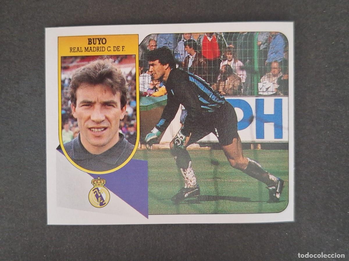 Cromos de f&uacute;tbol: L3 BUYO REAL MADRID LIGA ESTE 1991 1992 91 92 CARTON SIN PEGAR NUNCA PEGADO