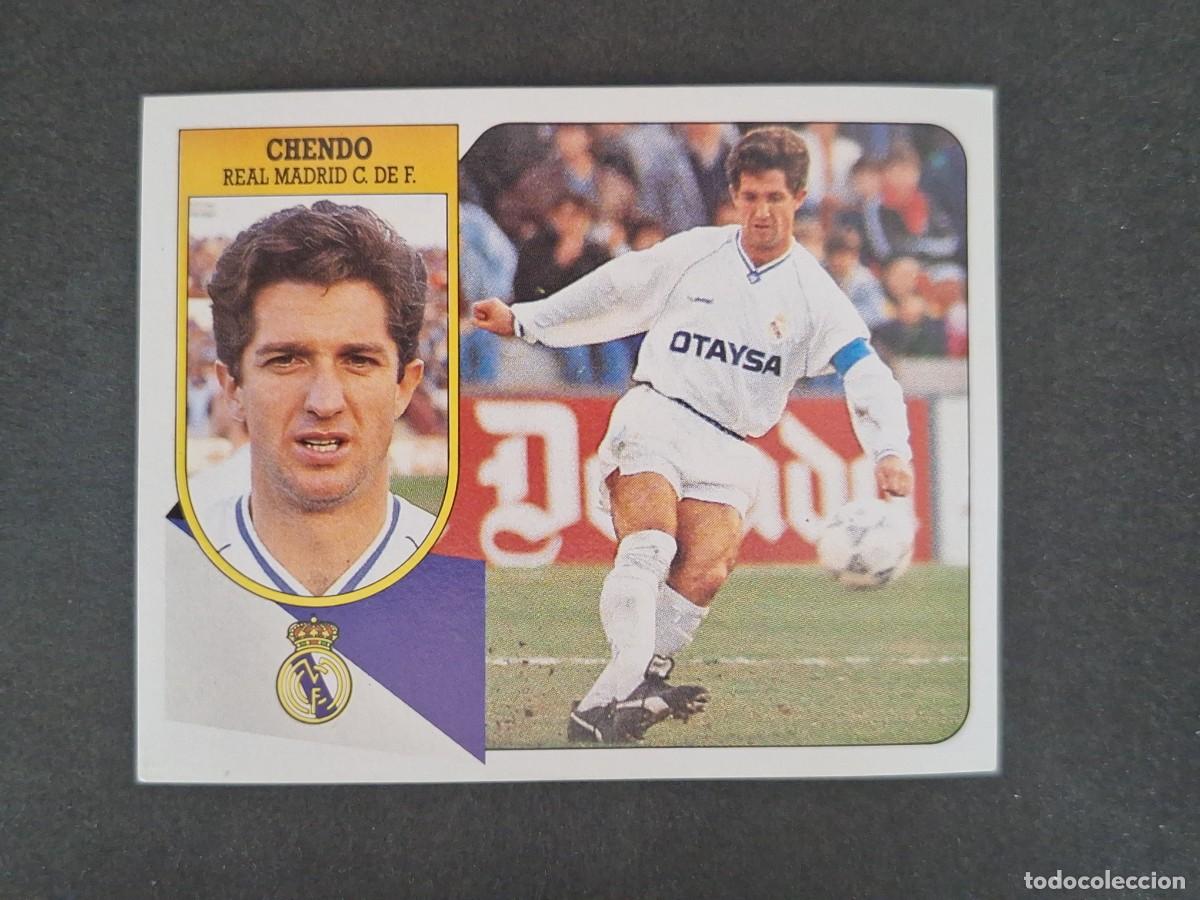 Cromos de f&uacute;tbol: L3 CHENDO REAL MADRID LIGA ESTE 1991 1992 91 92 CARTON SIN PEGAR NUNCA PEGADO