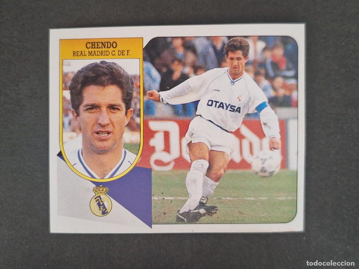 Cromos de f&uacute;tbol: L3 CHENDO REAL MADRID LIGA ESTE 1991 1992 91 92 CARTON SIN PEGAR NUNCA PEGADO